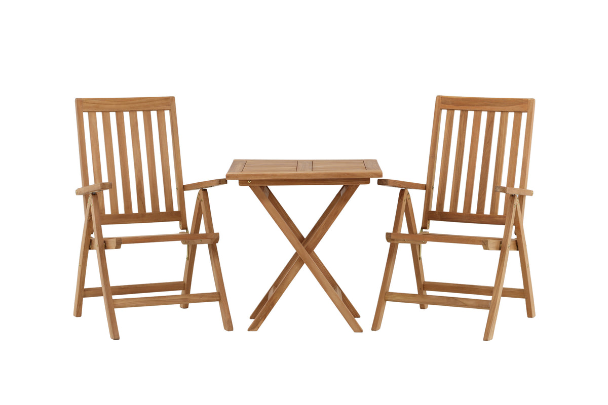 Kenya Matbord med Kenya Stolarna – Bord: 75x70x70 Stol: 50x105x62