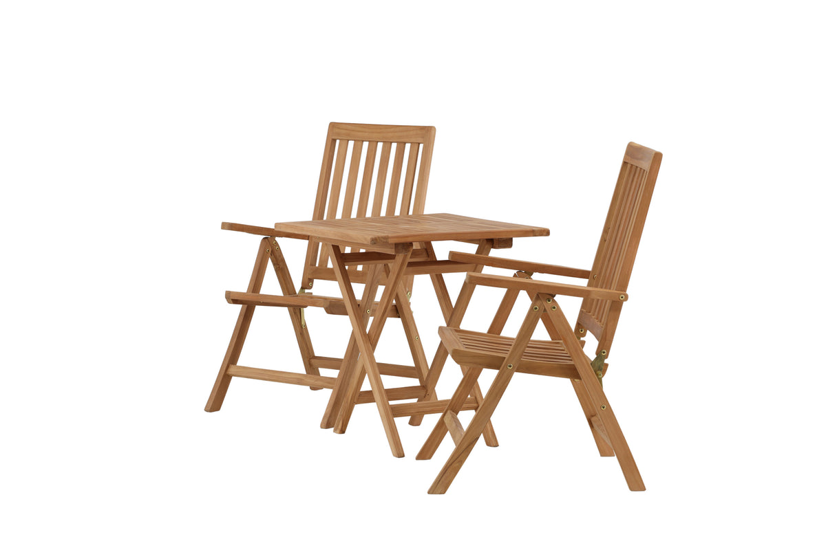 Kenya Matbord med Kenya Stolarna – Bord: 75x70x70 Stol: 50x105x62