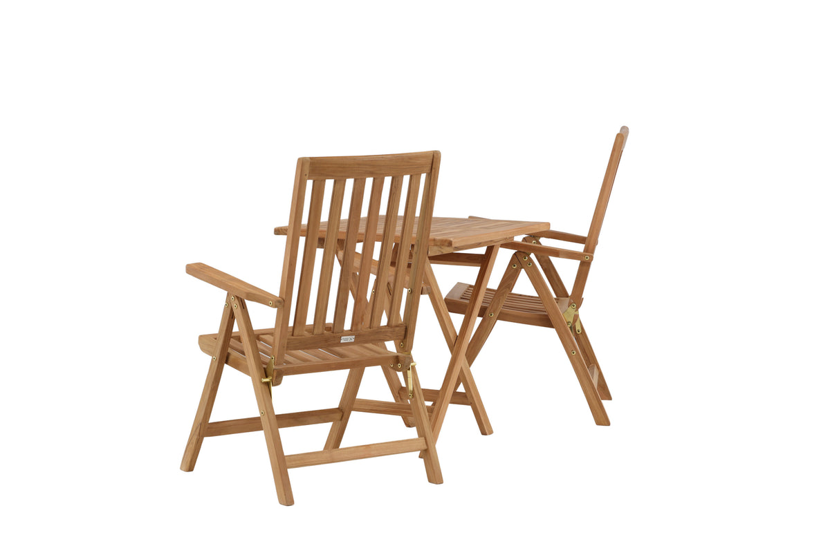 Kenya Matbord med Kenya Stolarna – Bord: 75x70x70 Stol: 50x105x62