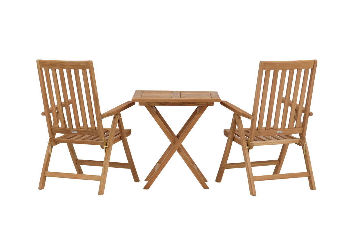 Kenya Matbord med Kenya Stolarna – Bord: 75x70x70 Stol: 50x105x62
