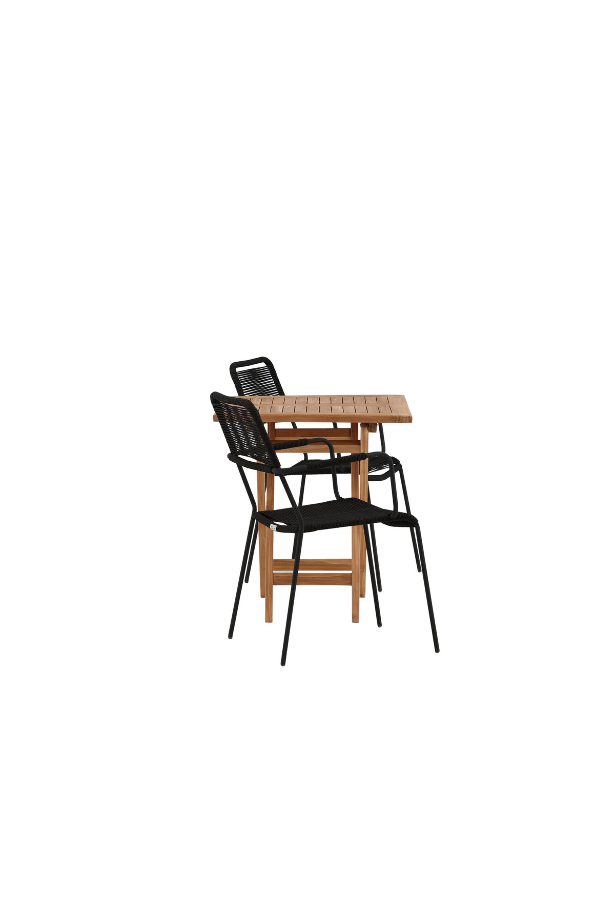 Kenya Matbord med Lindos Stolarna – Bord: 75x70x70 Stol: 66x85x55
