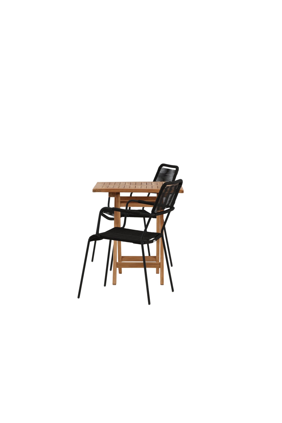 Kenya Matbord med Lindos Stolarna – Bord: 75x70x70 Stol: 66x85x55