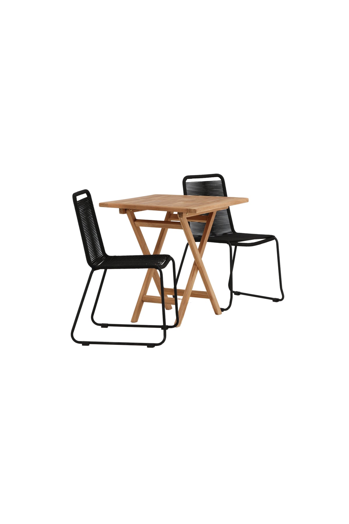 Kenya Matbord med Lindos Stolarna – Bord: 75x70x70 Stol: 59x86x57