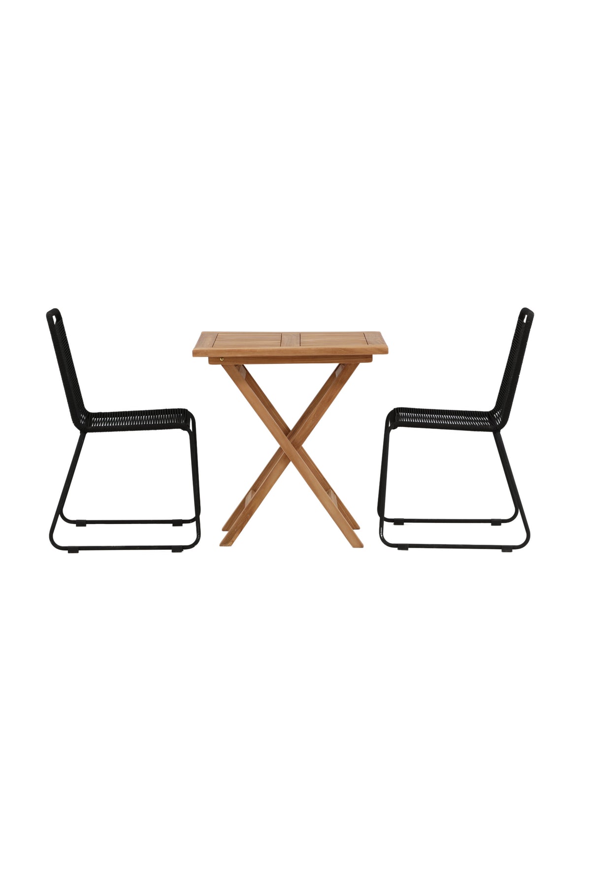 Kenya Matbord med Lindos Stolarna – Bord: 75x70x70 Stol: 59x86x57