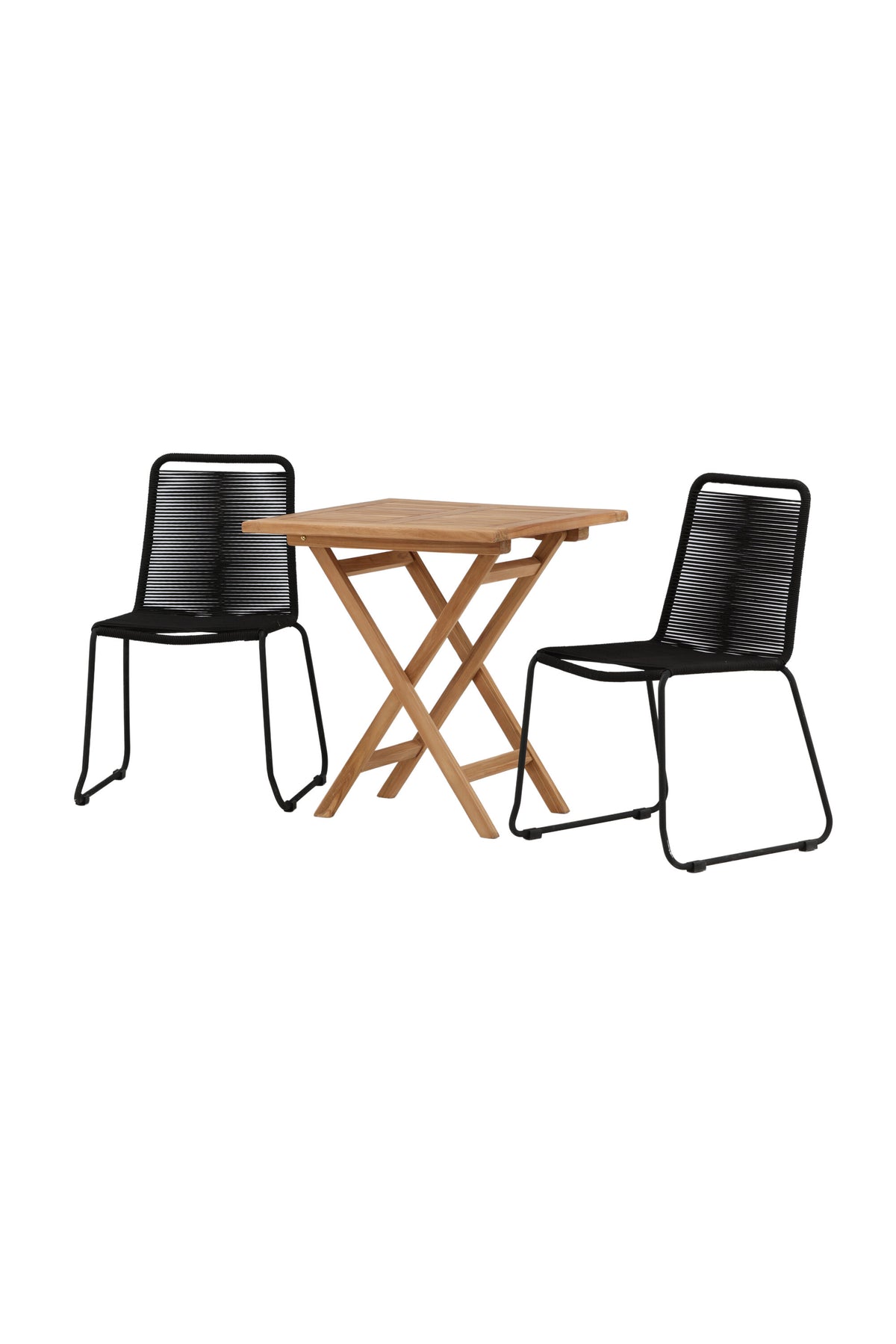 Kenya Matbord med Lindos Stolarna – Bord: 75x70x70 Stol: 59x86x57