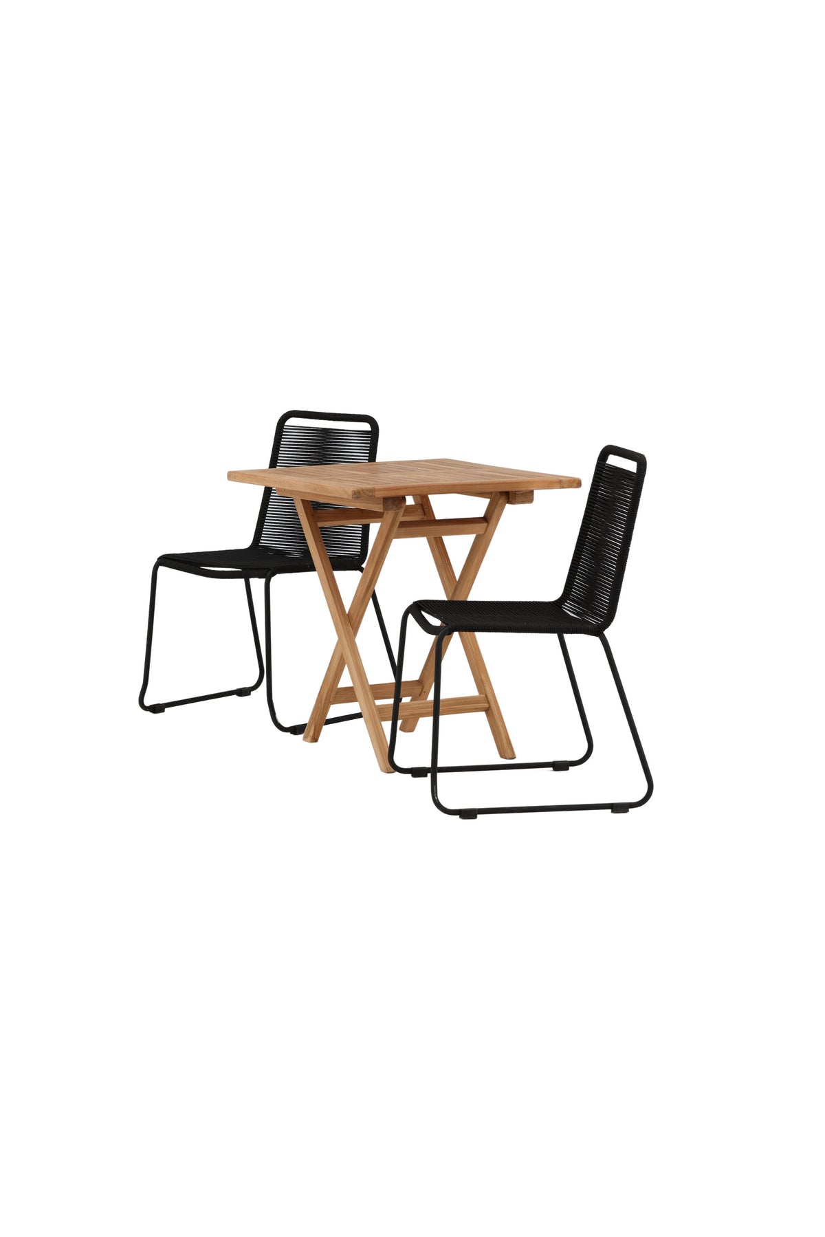 Kenya Matbord med Lindos Stolarna – Bord: 75x70x70 Stol: 59x86x57