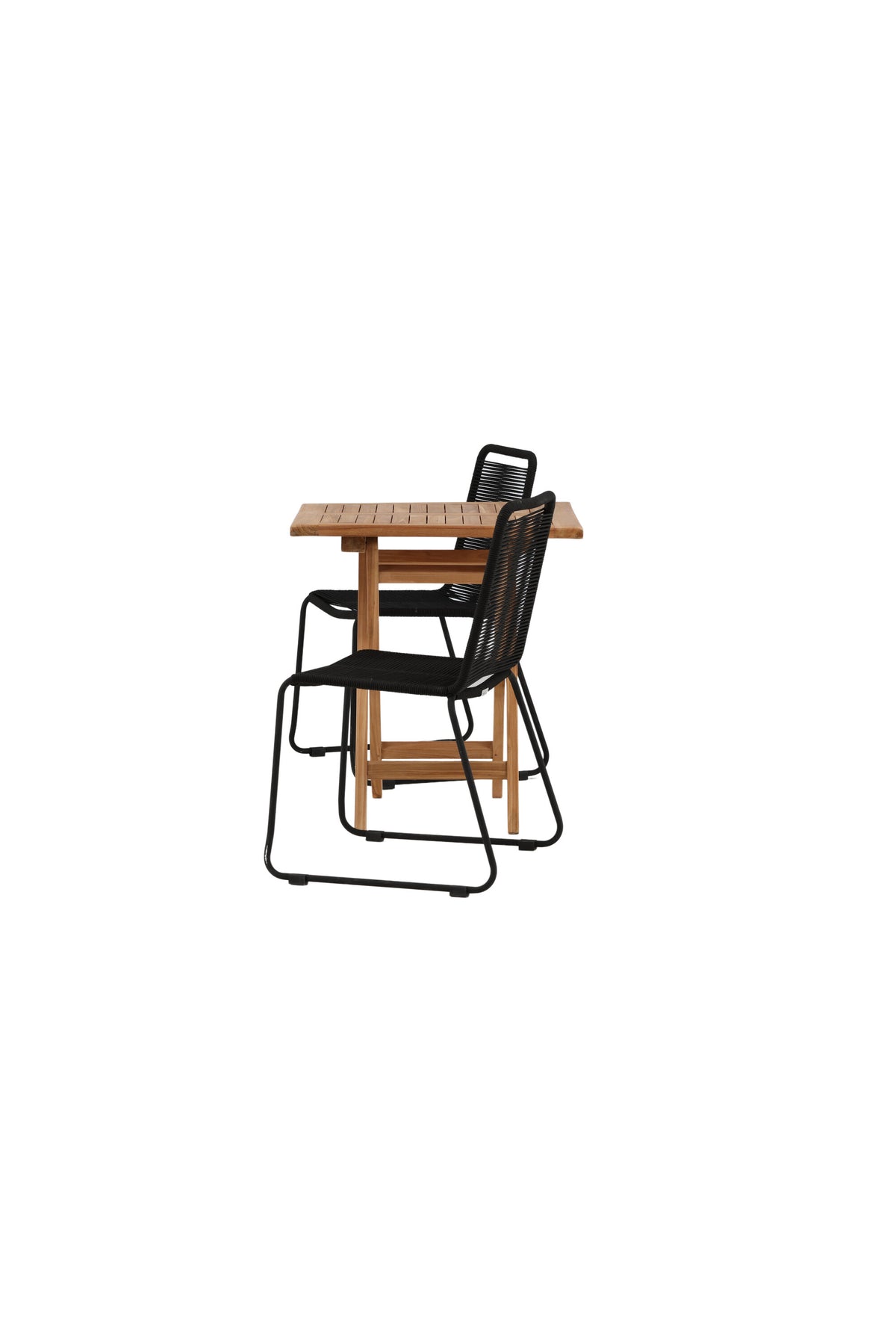 Kenya Matbord med Lindos Stolarna – Bord: 75x70x70 Stol: 59x86x57