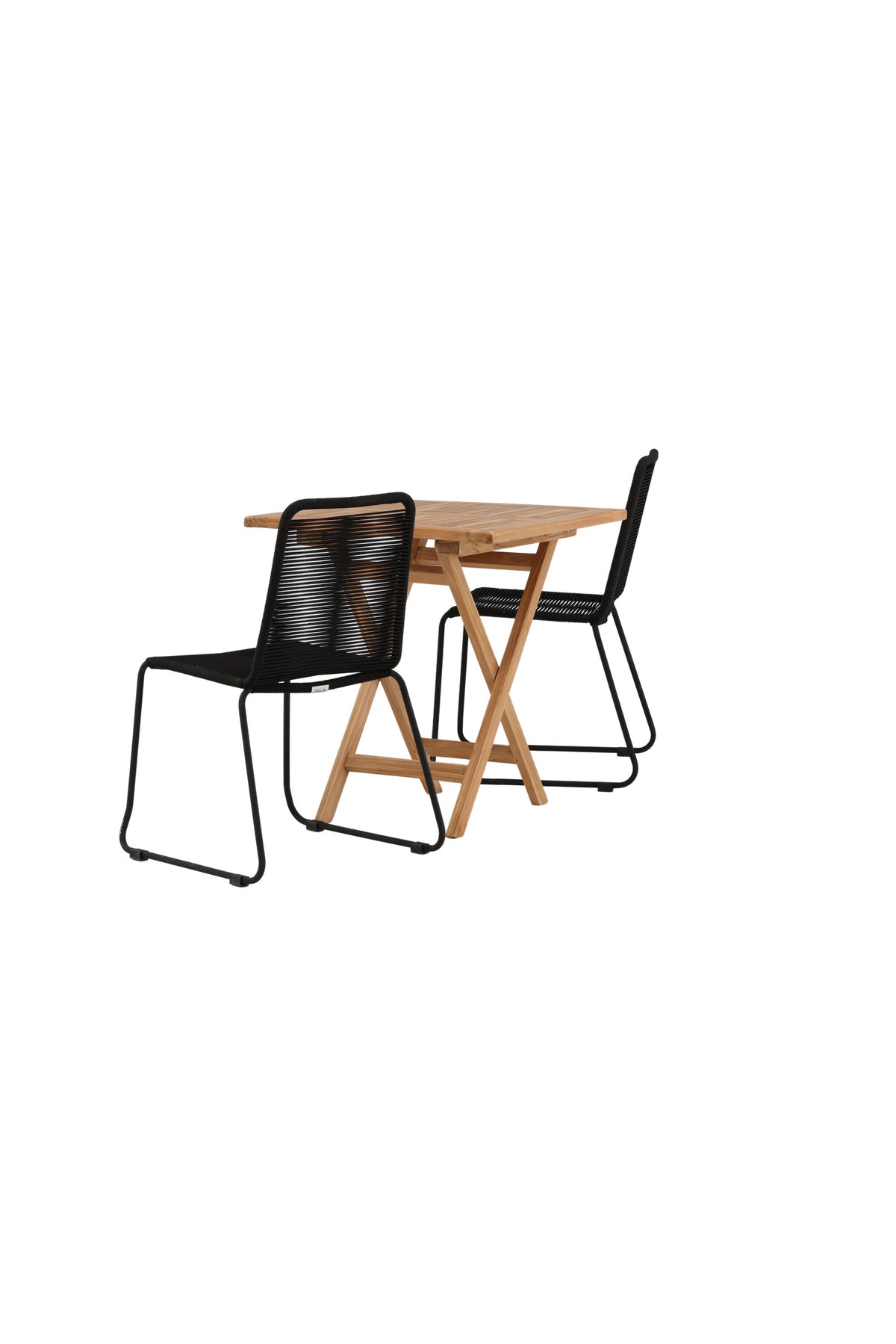 Kenya Matbord med Lindos Stolarna – Bord: 75x70x70 Stol: 59x86x57