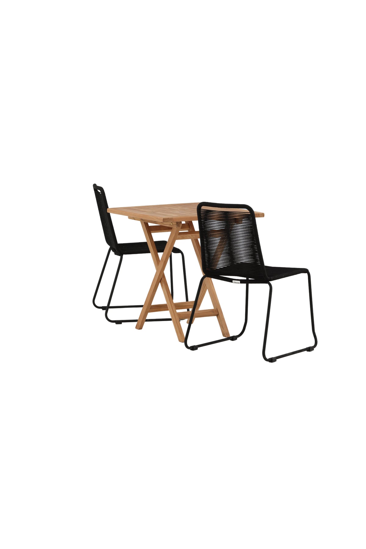 Kenya Matbord med Lindos Stolarna – Bord: 75x70x70 Stol: 59x86x57