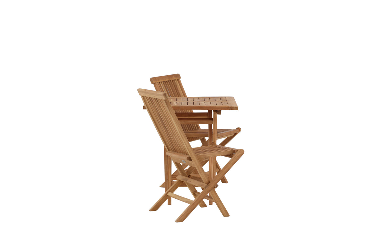 Kenya Matbord med Kenya Stolarna – Bord: 75x70x70 Stol: 62x89x47
