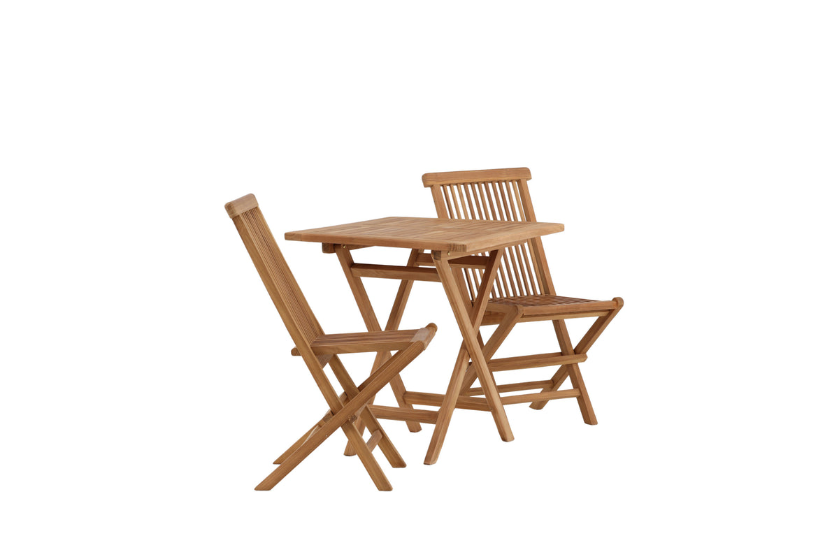 Kenya Matbord med Kenya Stolarna – Bord: 75x70x70 Stol: 62x89x47