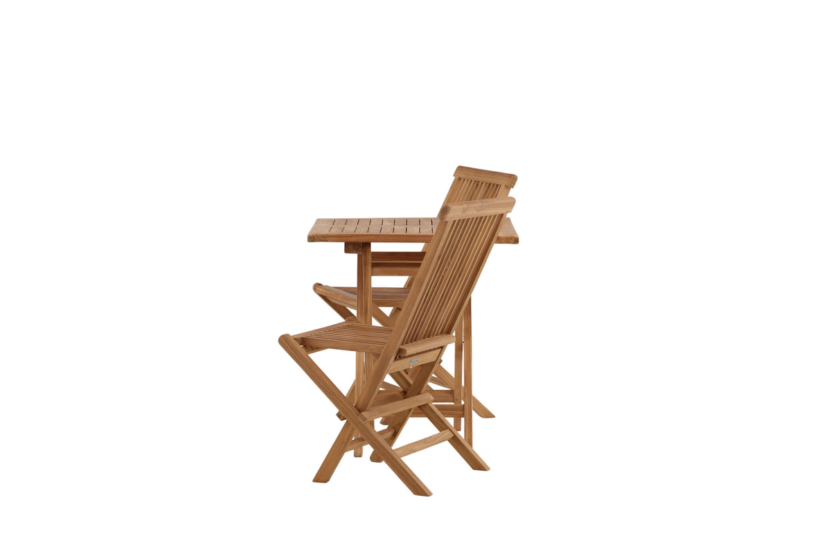 Kenya Matbord med Kenya Stolarna – Bord: 75x70x70 Stol: 62x89x47