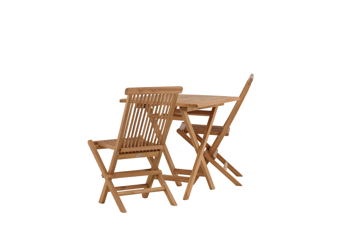 Kenya Matbord med Kenya Stolarna – Bord: 75x70x70 Stol: 62x89x47