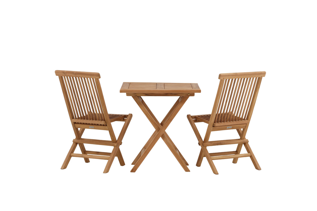 Kenya Matbord med Kenya Stolarna – Bord: 75x70x70 Stol: 62x89x47