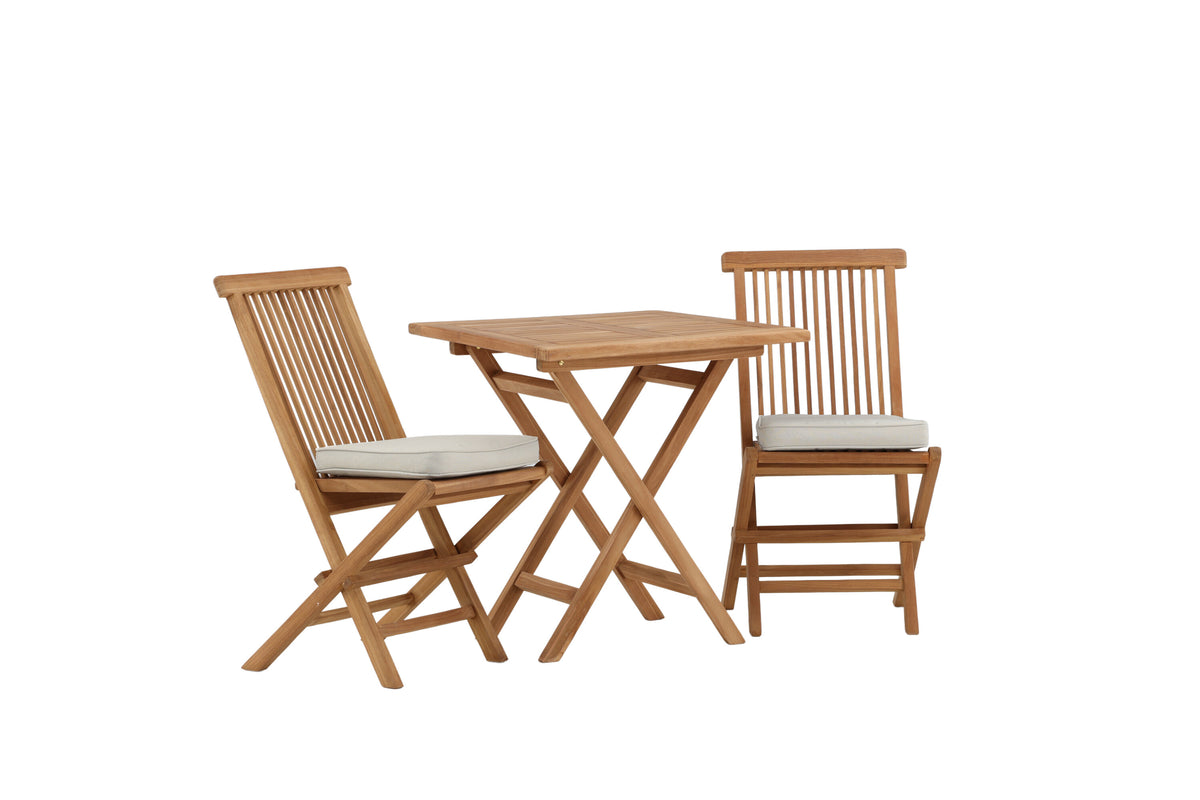 Kenya Matbord med Kenya Stolarna – Bord: 75x70x70 Stol: 62x89x47