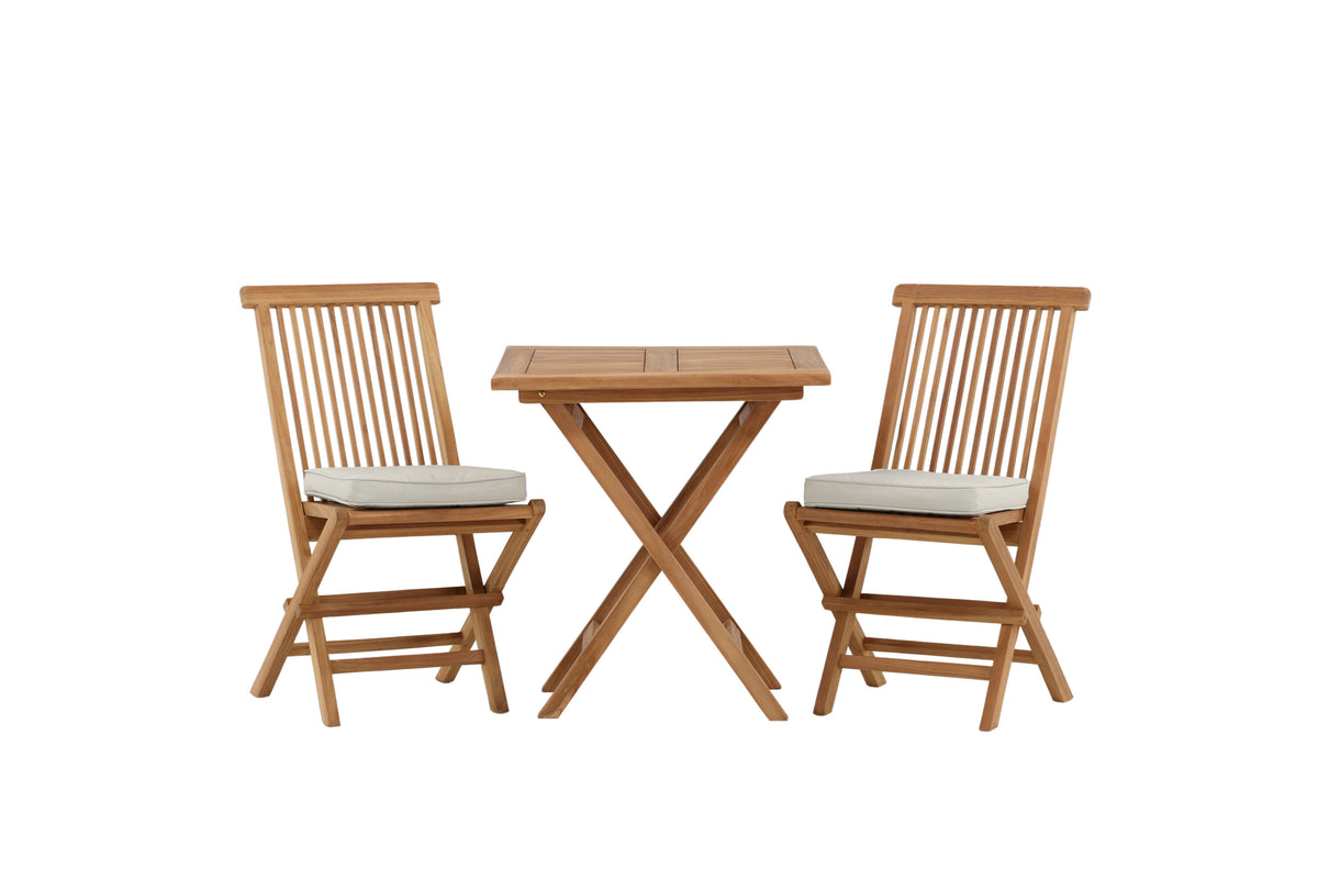 Kenya Matbord med Kenya Stolarna – Bord: 75x70x70 Stol: 62x89x47
