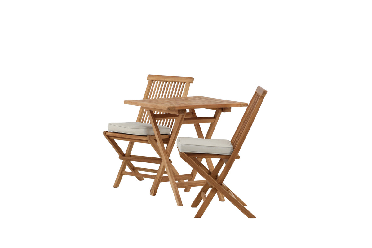 Kenya Matbord med Kenya Stolarna – Bord: 75x70x70 Stol: 62x89x47