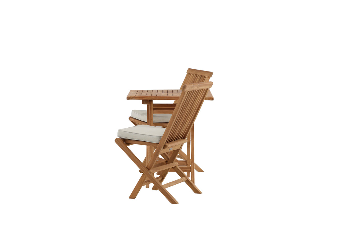 Kenya Matbord med Kenya Stolarna – Bord: 75x70x70 Stol: 62x89x47
