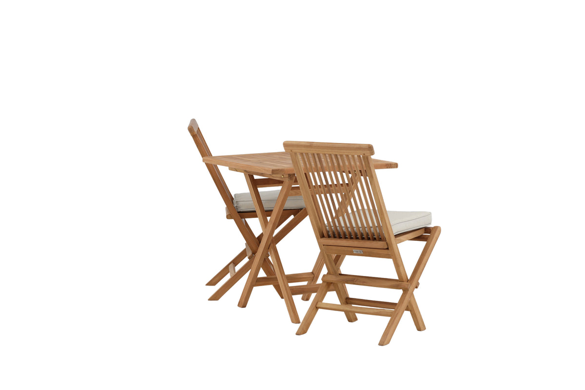 Kenya Matbord med Kenya Stolarna – Bord: 75x70x70 Stol: 62x89x47