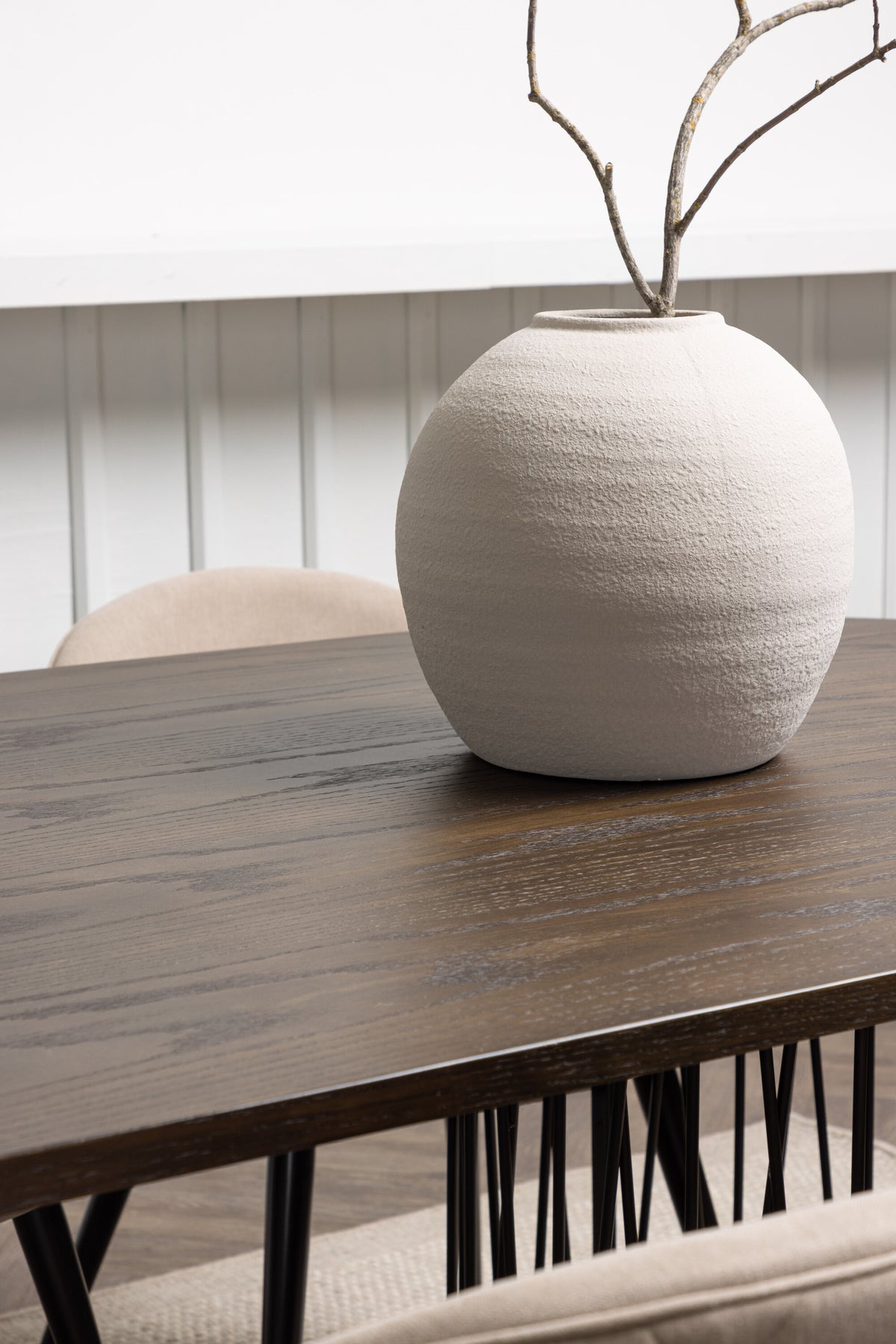 Stone Matbord med Velvet Stolarna – Bord: 74x220x100 Stol: 57x76,5x50