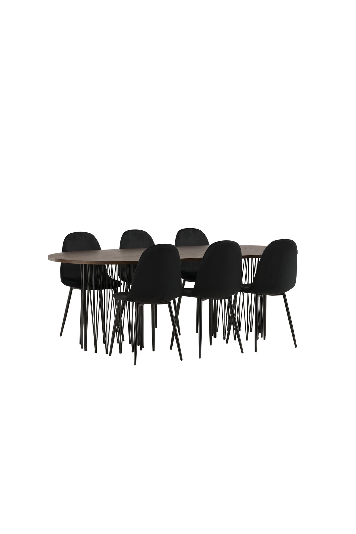 Stone Matbord med Polar Stolarna – Bord: 74x220x100 Stol: 53,3x88x44