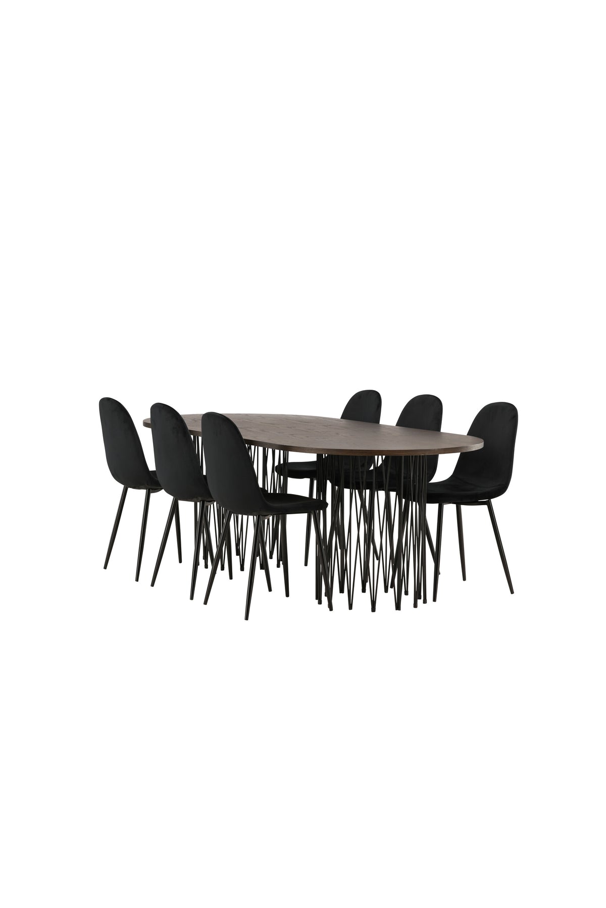 Stone Matbord med Polar Stolarna – Bord: 74x220x100 Stol: 53,3x88x44