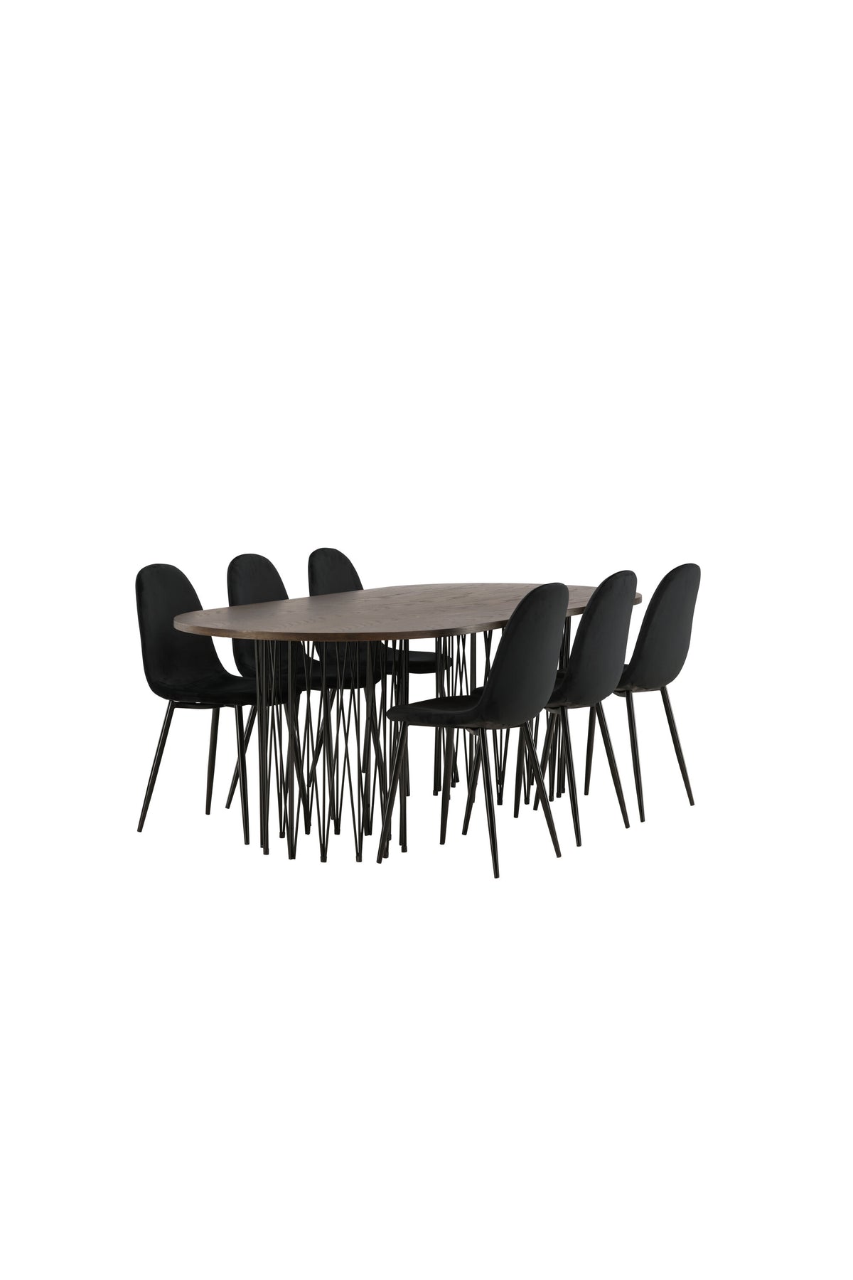 Stone Matbord med Polar Stolarna – Bord: 74x220x100 Stol: 53,3x88x44