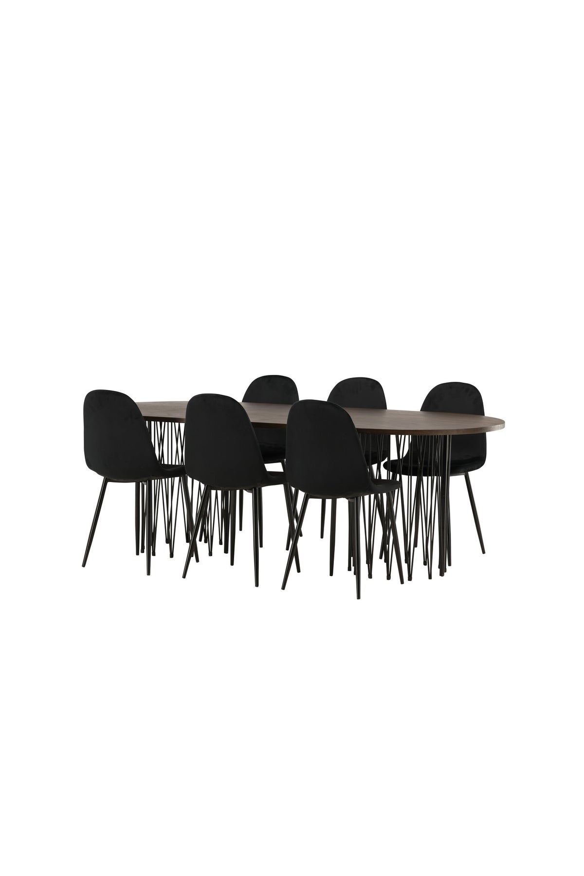 Stone Matbord med Polar Stolarna – Bord: 74x220x100 Stol: 53,3x88x44