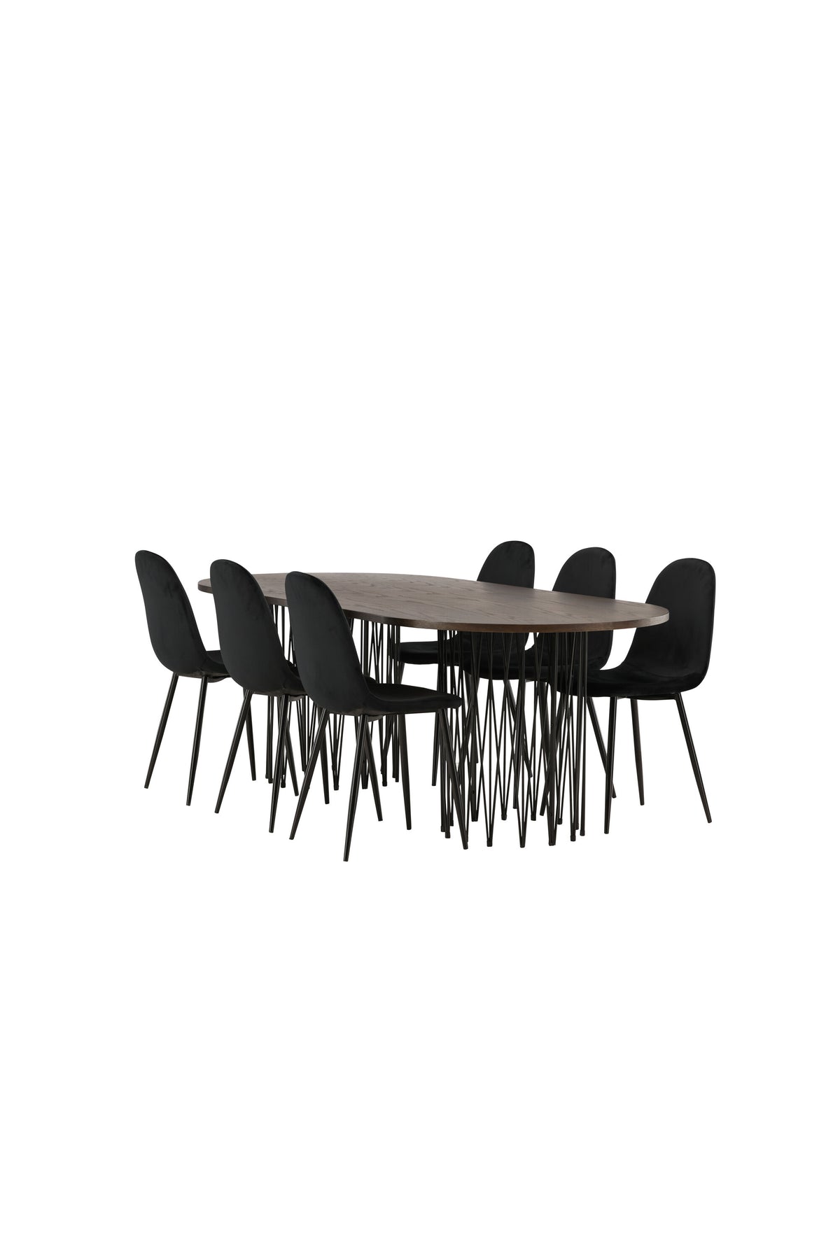 Stone Matbord med Polar Stolarna – Bord: 74x220x100 Stol: 53,3x88x44