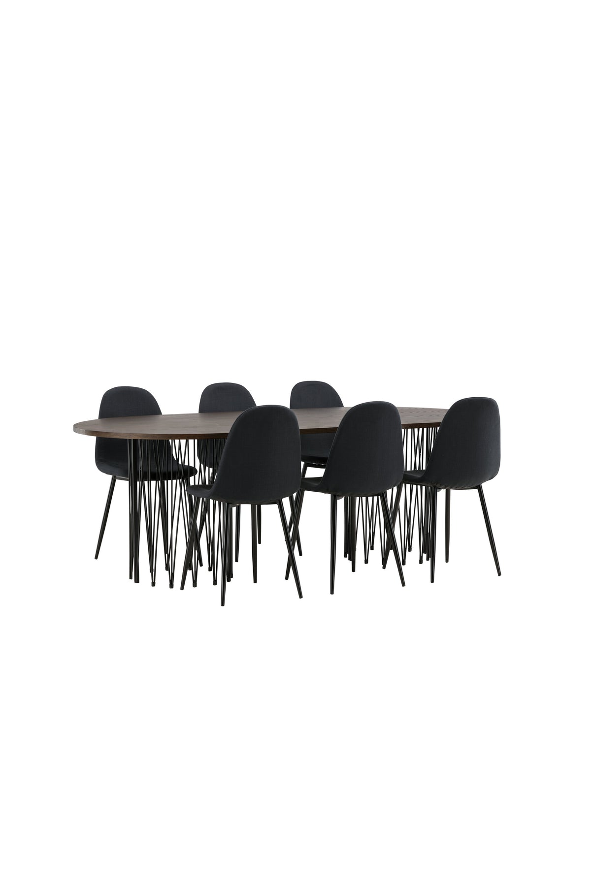 Stone Matbord med Polar Stolarna – Bord: 74x220x100 Stol: 53x87x44