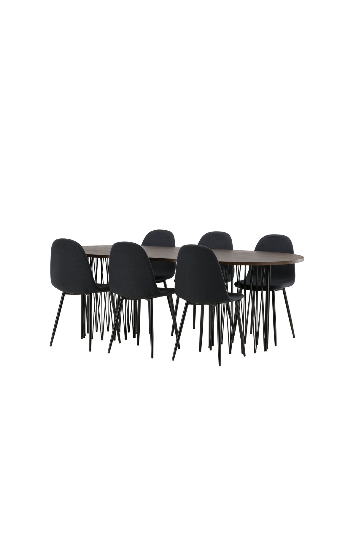 Stone Matbord med Polar Stolarna – Bord: 74x220x100 Stol: 53x87x44