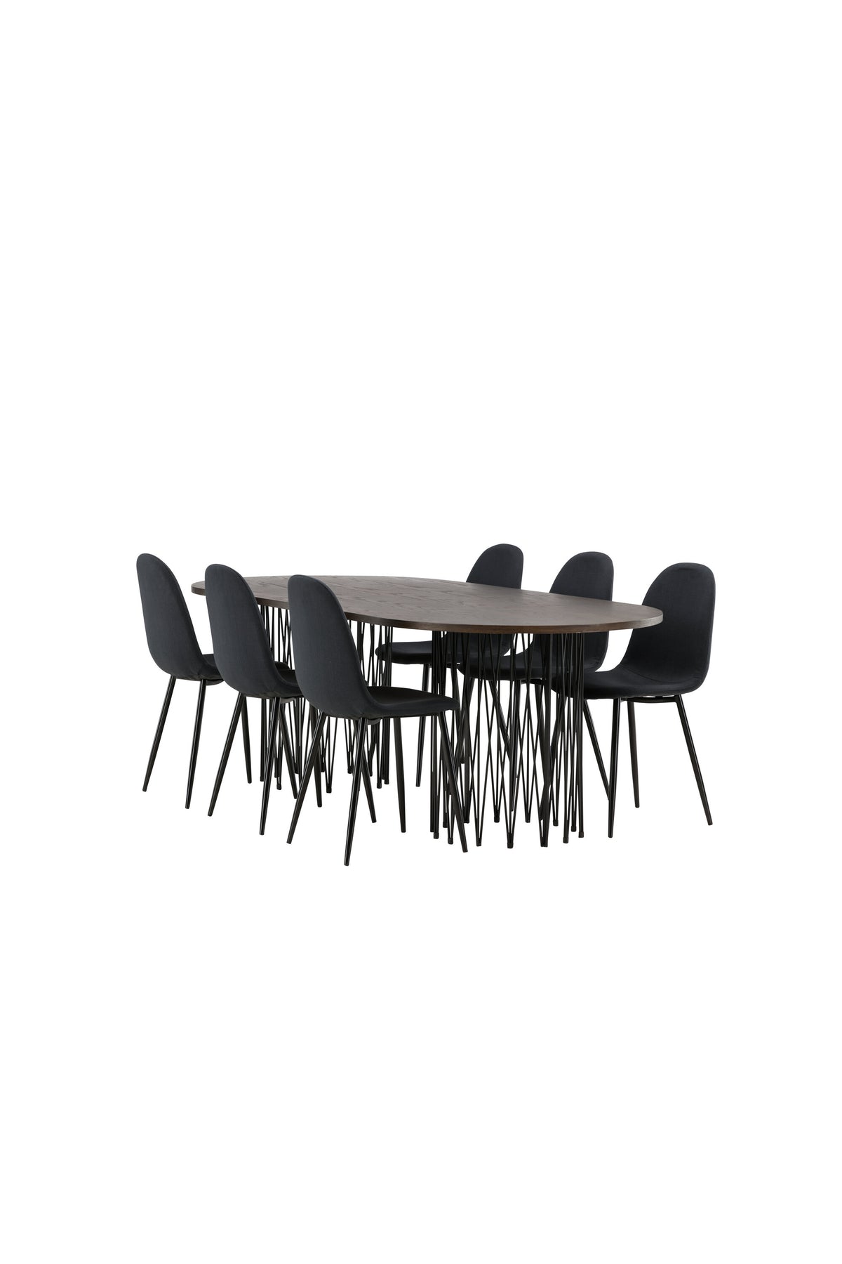 Stone Matbord med Polar Stolarna – Bord: 74x220x100 Stol: 53x87x44