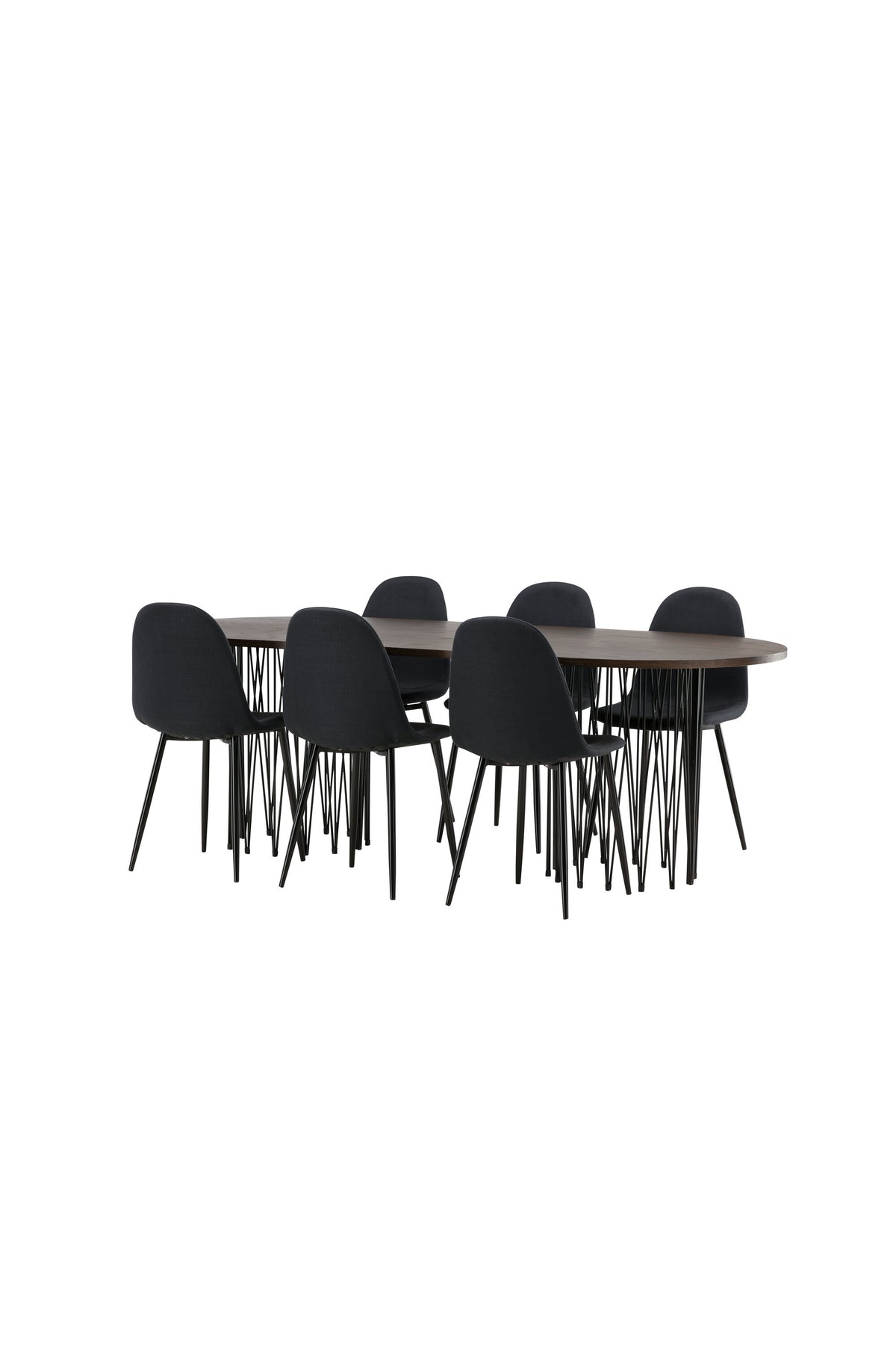 Stone Matbord med Polar Stolarna – Bord: 74x220x100 Stol: 53x87x44
