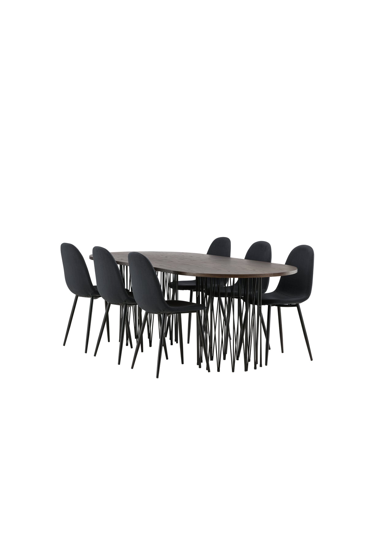 Stone Matbord med Polar Stolarna – Bord: 74x220x100 Stol: 53x87x44