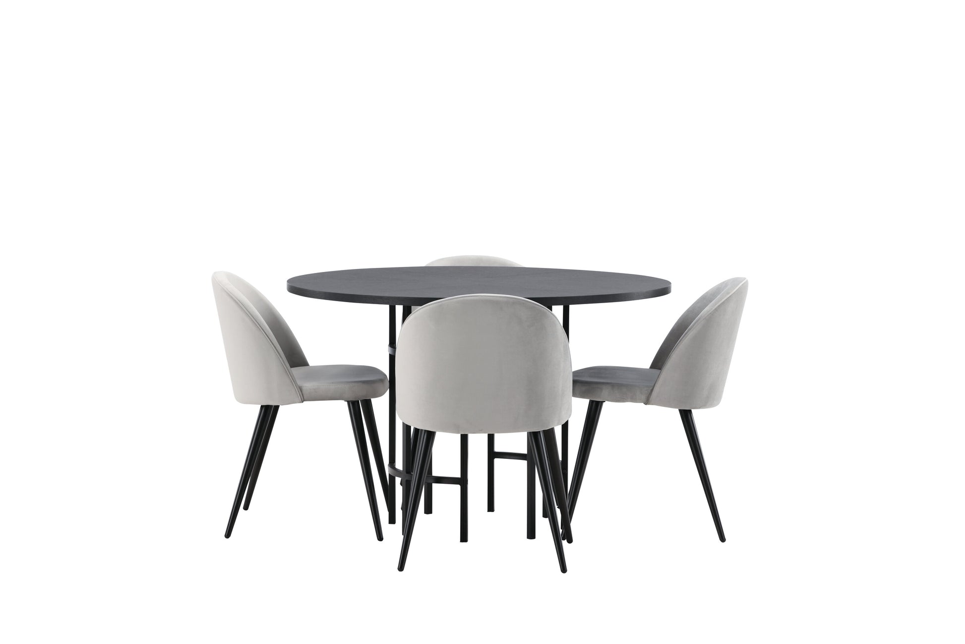Copenhagen Matbord med Velvet Stolarna Matgrupp