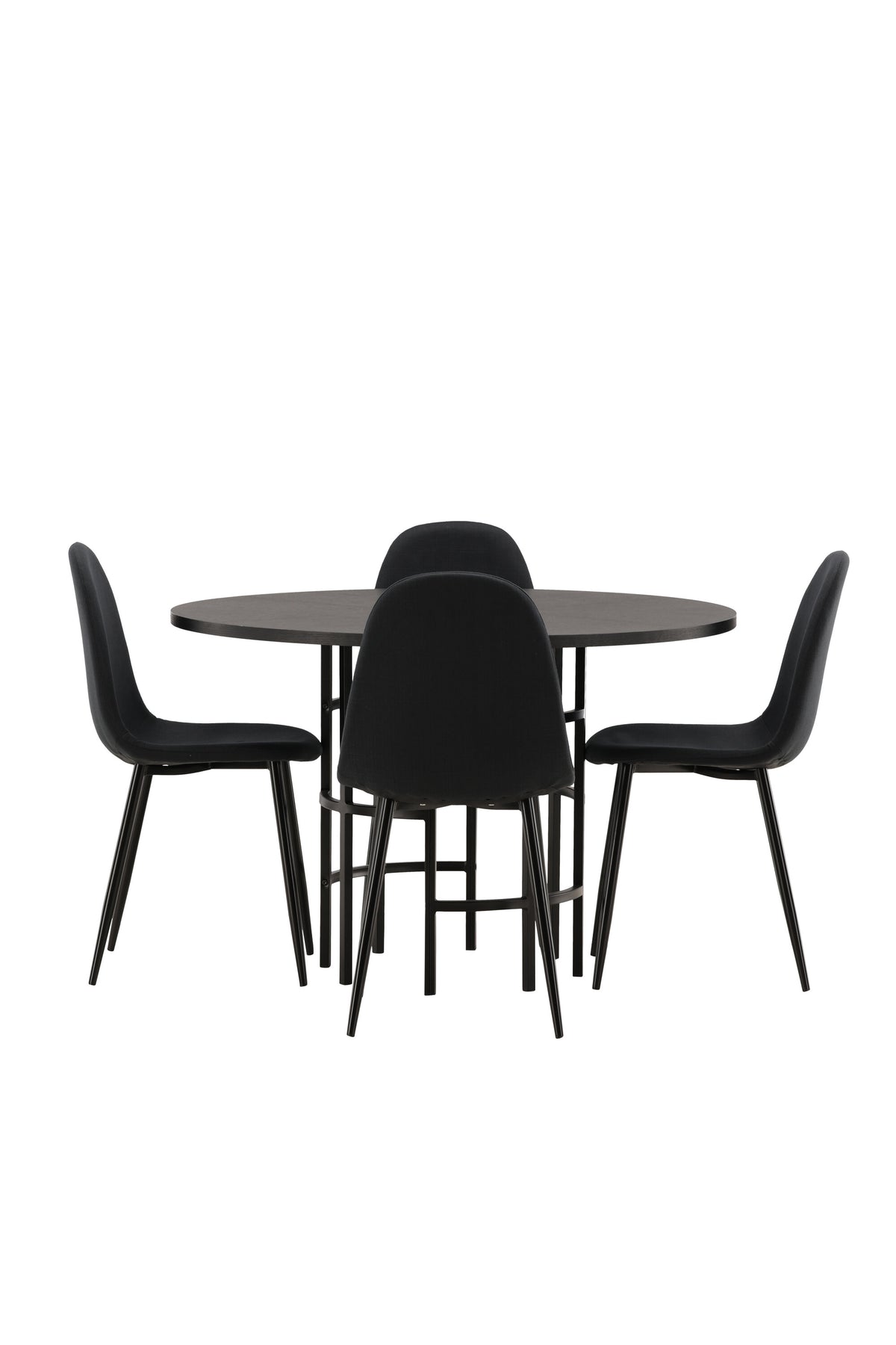 Copenhagen Matbord med Polar Stolarna – Bord: ⌀115 Stol: 53x87x44