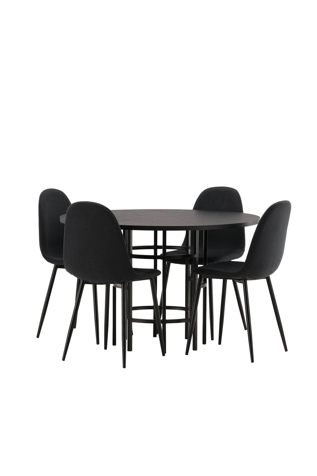 Copenhagen Matbord med Polar Stolarna – Bord: ⌀115 Stol: 53x87x44