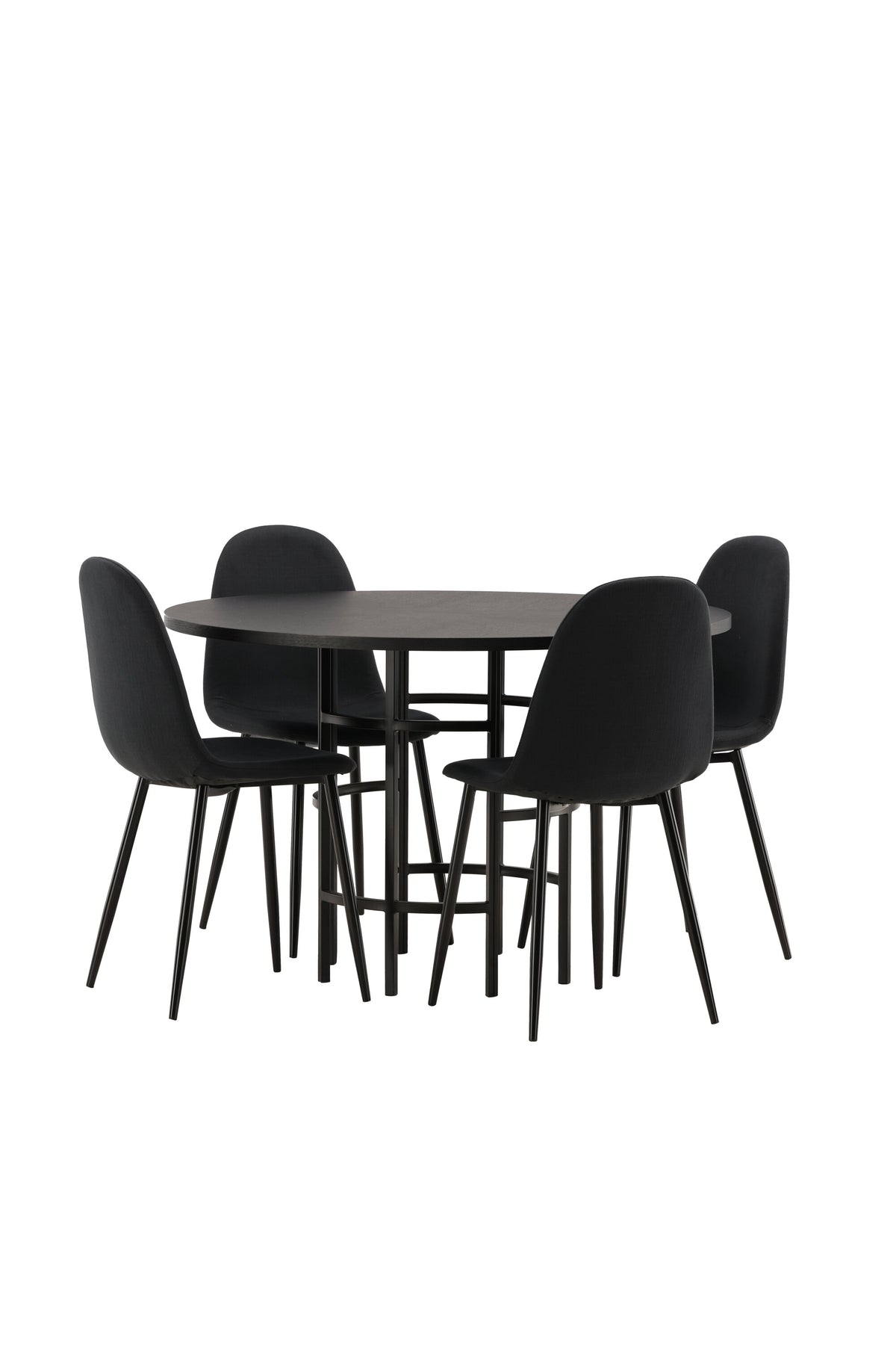Copenhagen Matbord med Polar Stolarna – Bord: ⌀115 Stol: 53x87x44