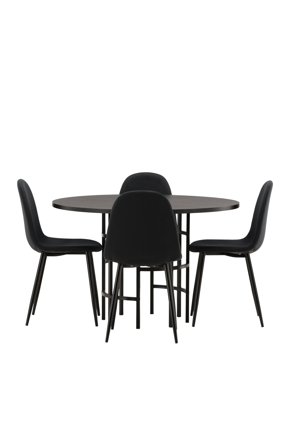 Copenhagen Matbord med Polar Stolarna – Bord: ⌀115 Stol: 53x87x44