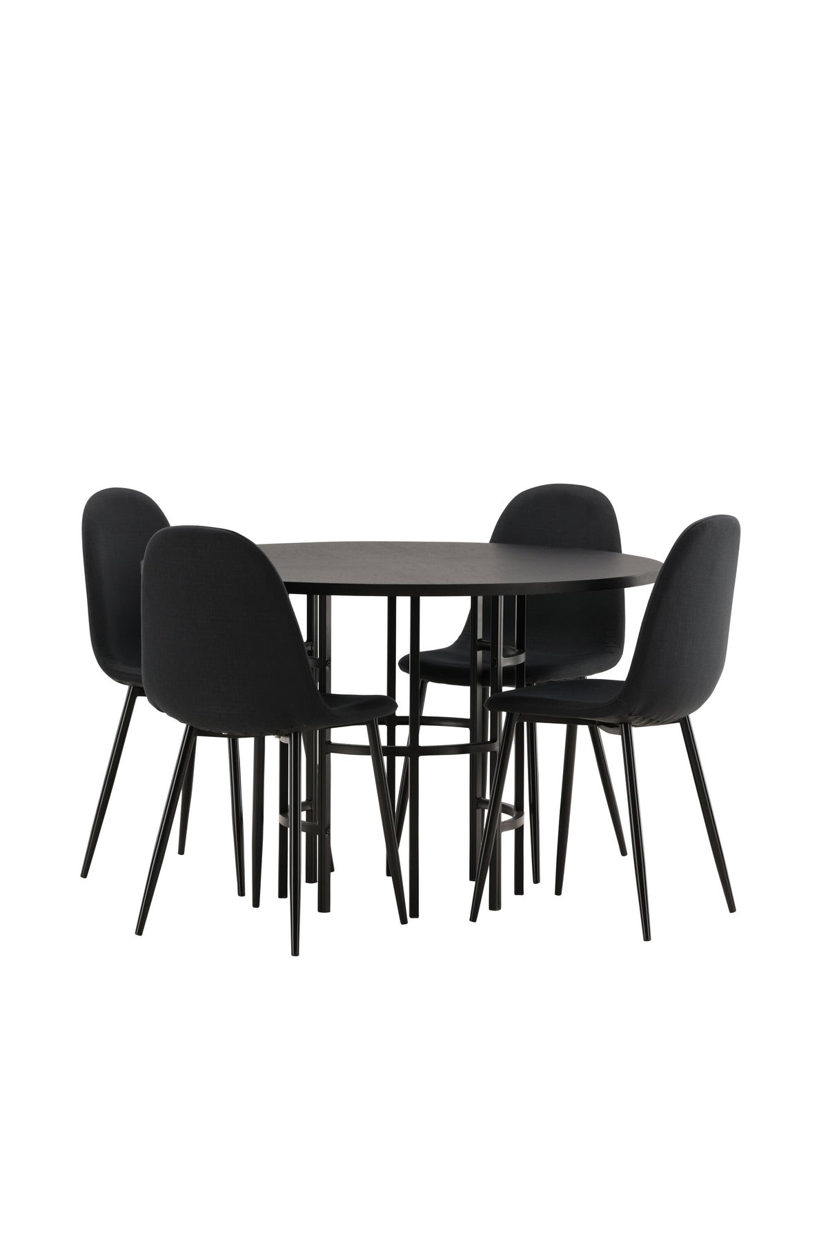 Copenhagen Matbord med Polar Stolarna – Bord: ⌀115 Stol: 53x87x44
