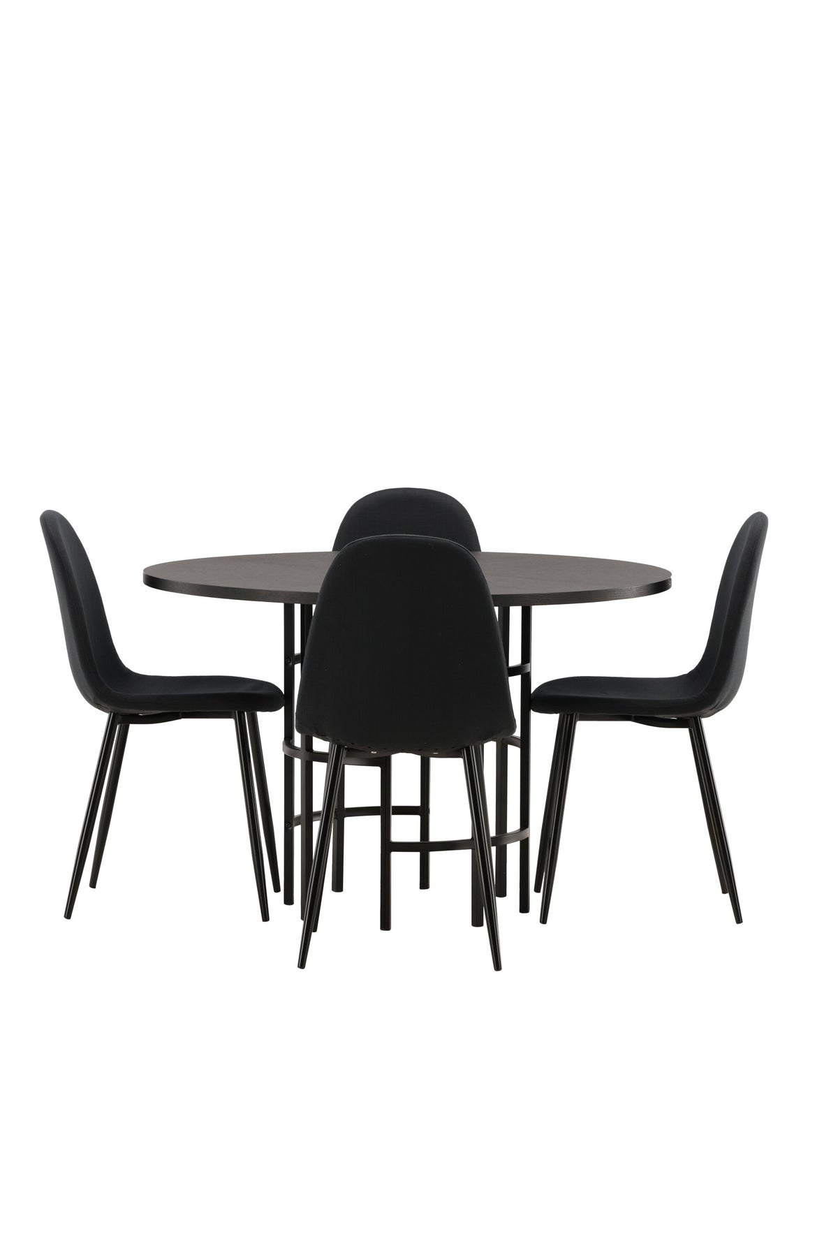 Copenhagen Matbord med Polar Stolarna – Bord: ⌀115 Stol: 53x87x44