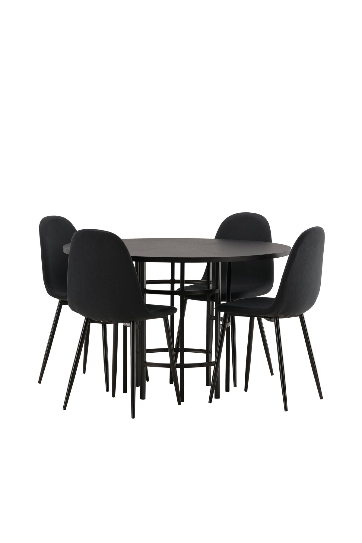 Copenhagen Matbord med Polar Stolarna – Bord: ⌀115 Stol: 53x87x44