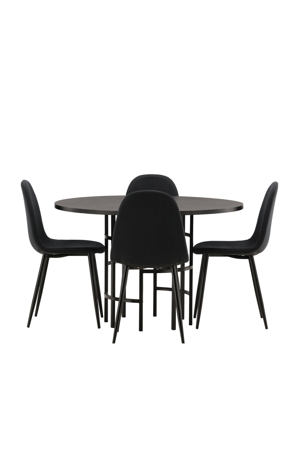 Copenhagen Matbord med Polar Stolarna – Bord: ⌀115 Stol: 53x87x44