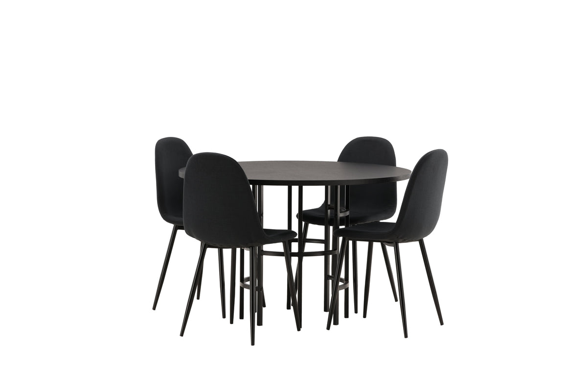 Copenhagen Matbord med Polar Stolarna – Bord: ⌀115 Stol: 53x87x44