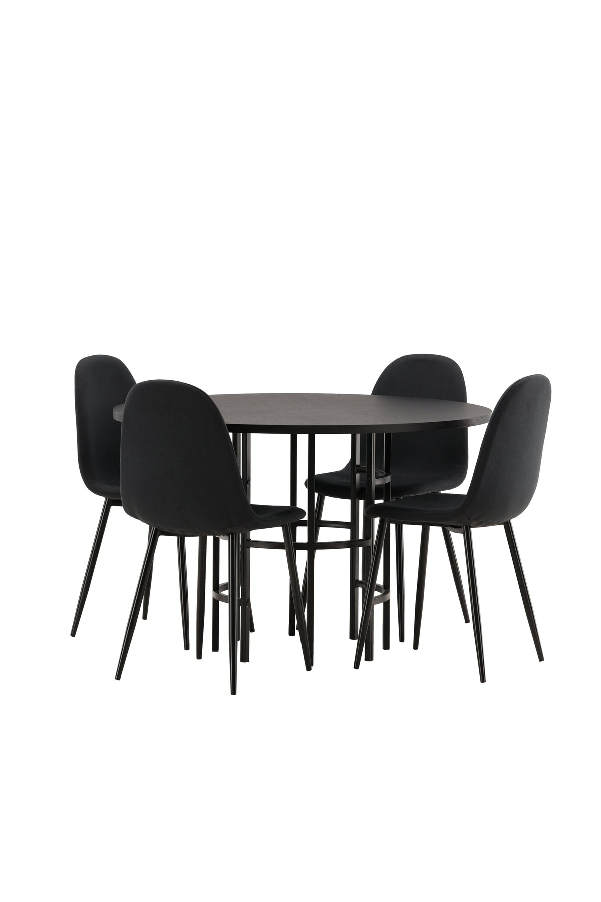 Copenhagen Matbord med Polar Stolarna – Bord: ⌀115 Stol: 53x87x44