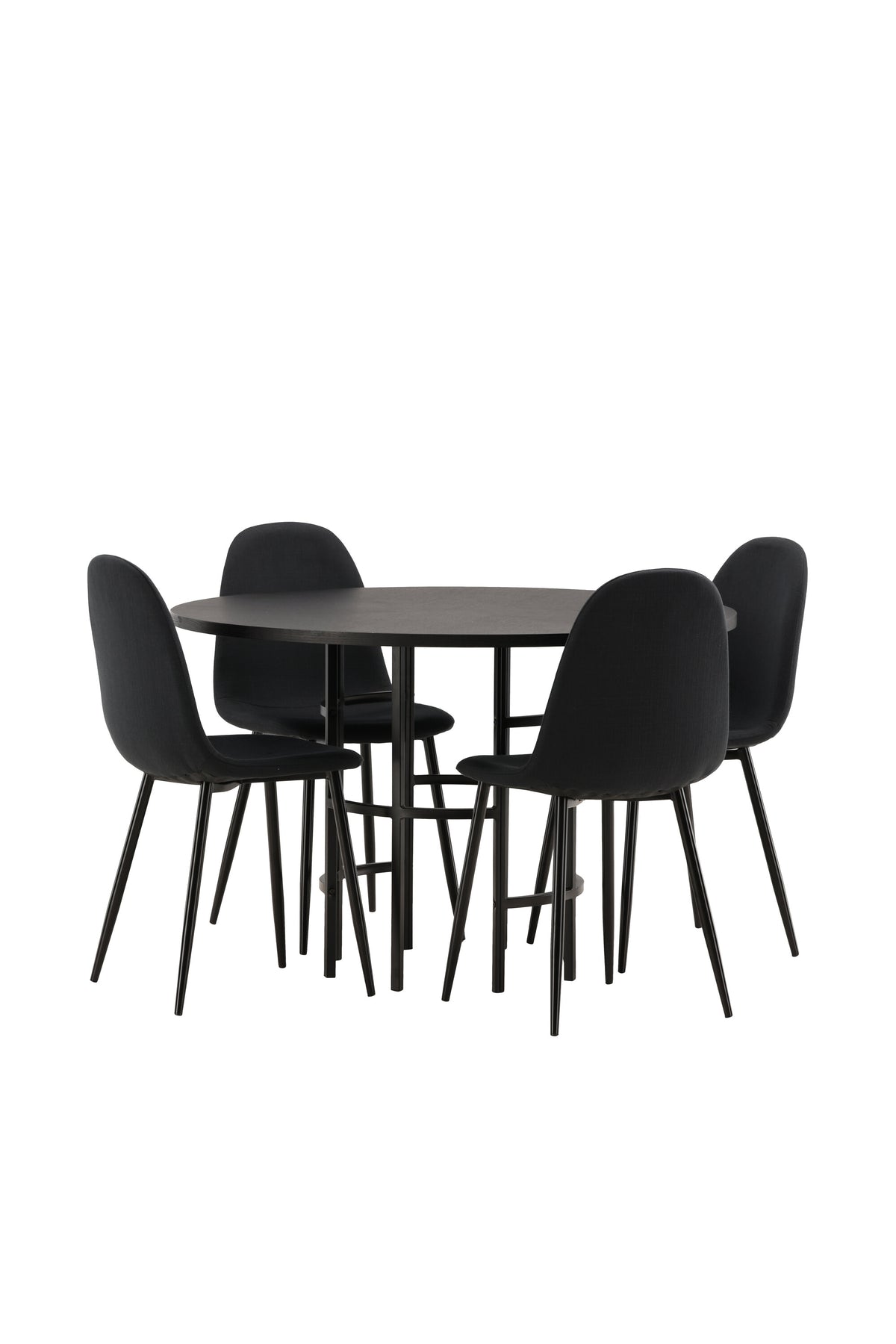 Copenhagen Matbord med Polar Stolarna – Bord: ⌀115 Stol: 53x87x44