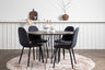 Stone Matbord med Polar Stolarna – Bord: ⌀120 Stol: 53x87x44