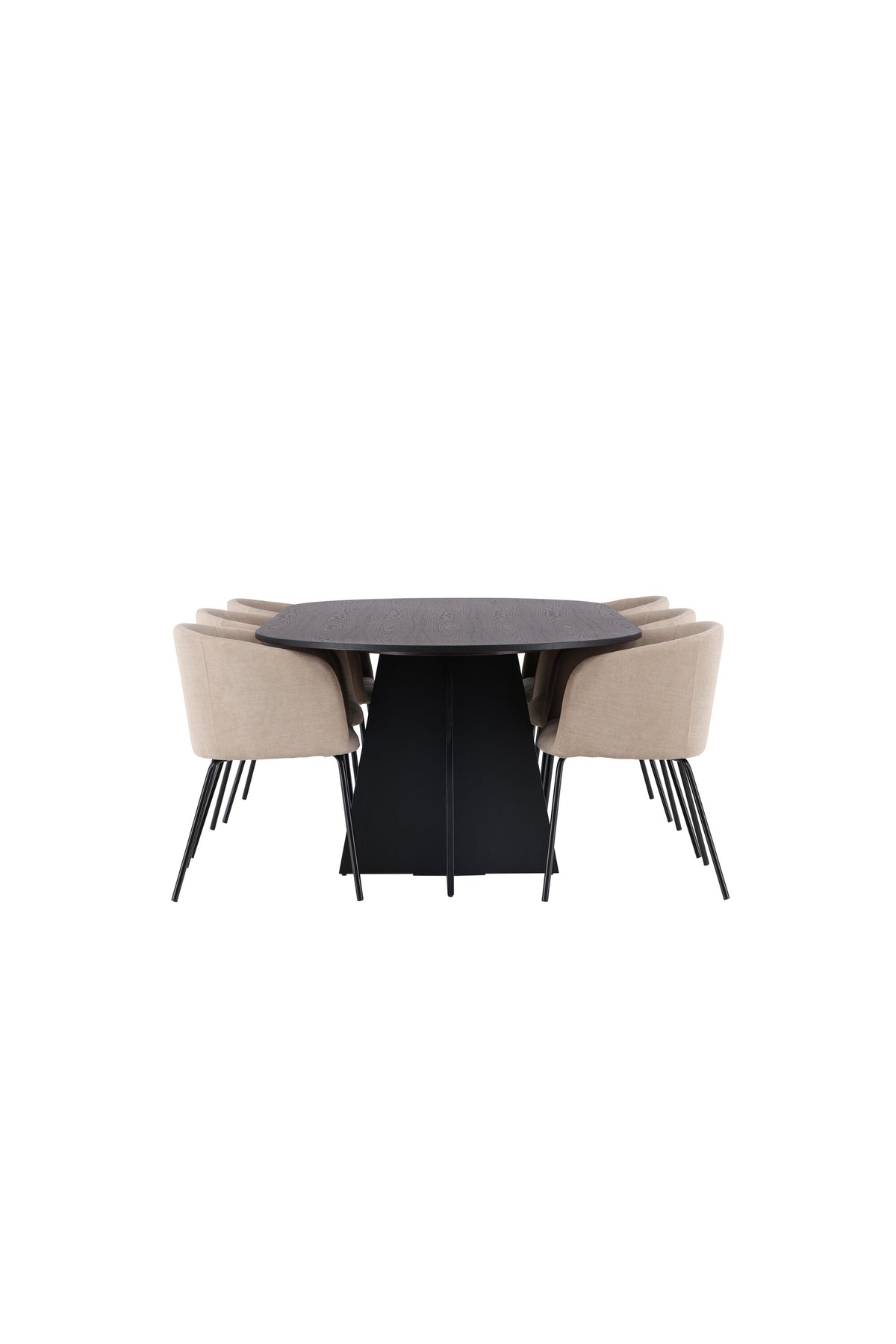 Bootcut Matbord med Berit Stolarna – Bord: 75x230x115 Stol: 55x78x55