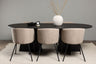 Bootcut Matbord med Berit Stolarna – Bord: 75x230x115 Stol: 55x78x55