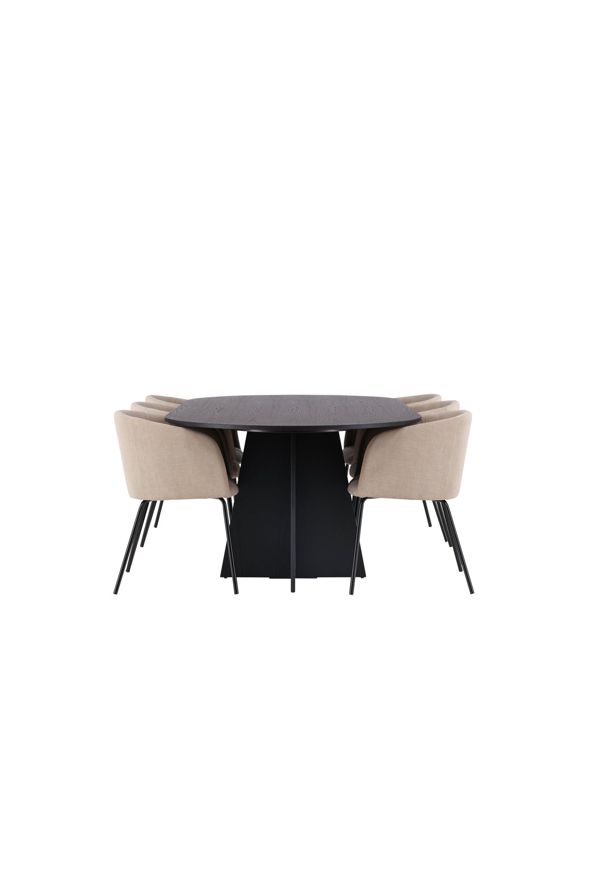 Bootcut Matbord med Berit Stolarna – Bord: 75x230x115 Stol: 55x78x55